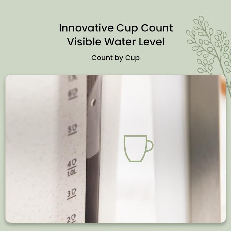 Philips Электрический чайник HD9365/10 Корпус из 100% перерабатываемого растительного биоматериала ПП, изготовлен из масла фанфлауэра, экологически чистый