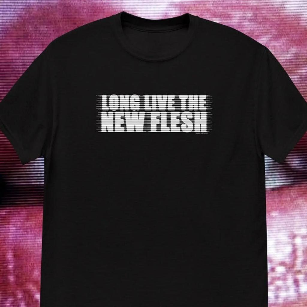 Videodrome T Shirt Long Live The New Flesh David Cronenberg Cult Film Vintage Fashion Unisex Streetwear Breathable