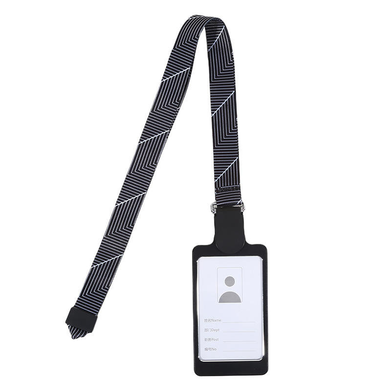 Professional ID Badge Holder with Retractable Reel Clear Card Case and Neck Lanyard for Office Security Workplace