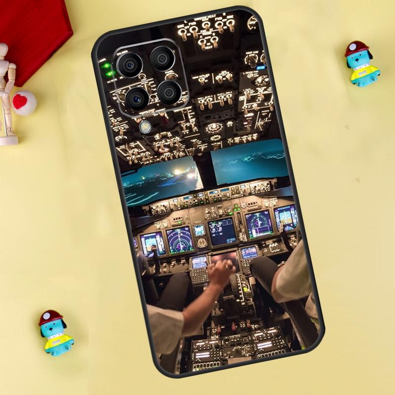 Flight Instruments Cockpit Case For Samsung Galaxy M13 M33 M53 M14 M12 M15 M06 M16 M36 M56 M31 M32 M52 M35 M55 M34 M54