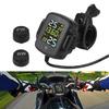 Мотоциклетный TPMS USB-зарядное устройство ЖК-дисплей с QC 3.0 Система сигнализации температуры шин с 2 внешними датчиками для телефона, планшета