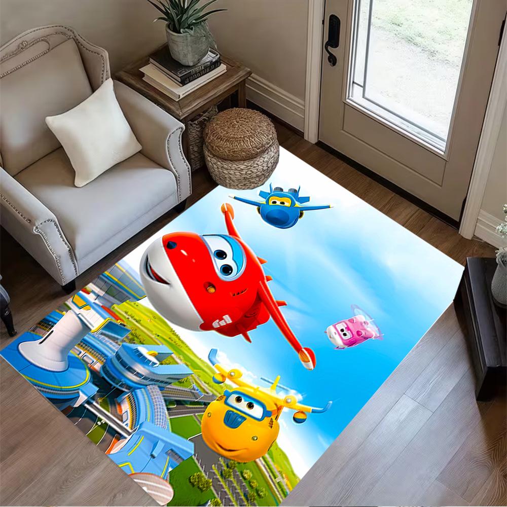 Train Adventure Journey Area Rug Perfect for Game Room Hallway Bedrooms Study room Antislip Carpet Decorate Offices Wedding Party Gift
