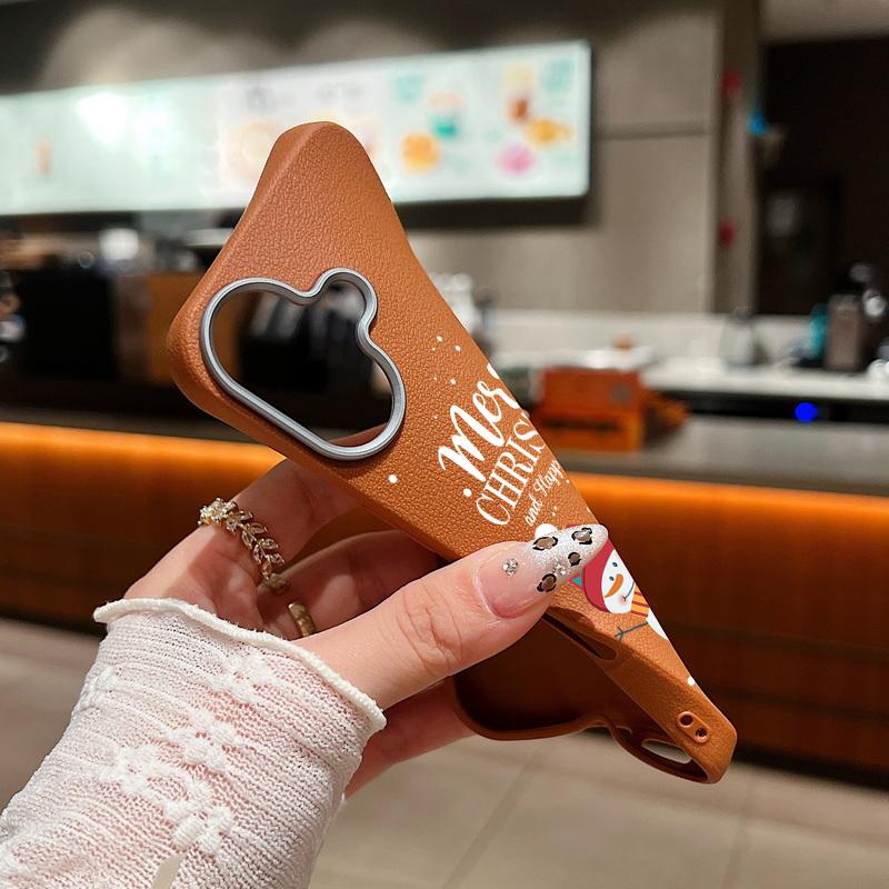 Мультяшный рождественский узор кожа текстура TPU мягкий чехол для iPhone 16 15 Pro 14 Plus 13 12 11 Pro Max Xs Max Xr 8 7 6 Plus ударопрочный тонкий чехол