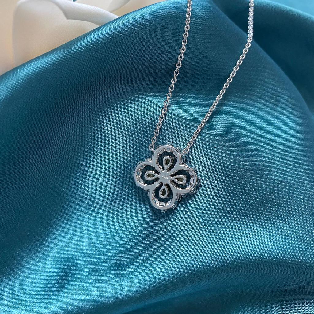 Gica Gema Ожерелья с высокоуглеродистыми бриллиантами, стерлинговое серебро 925 пробы, 2,5*4 мм, кулон, уникальный дизайн, романтические ювелирные изделия, подарки для свадебной вечеринки, новая тенденция