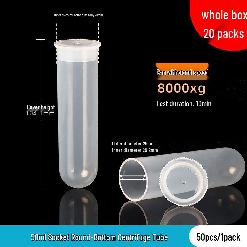 Laboratory Plastic Tubes: PCR, Centrifuge & Seed Bottles in 0.2/1.5/5/10/15/30/50ml