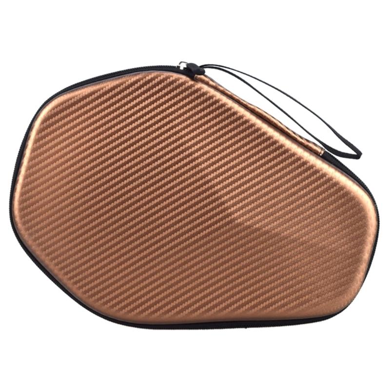 Hexagonal Pingpong Paddle Case Table Tennis Racket Storage Bag Waterproof Zipper Handbag Table Tennis Accessories