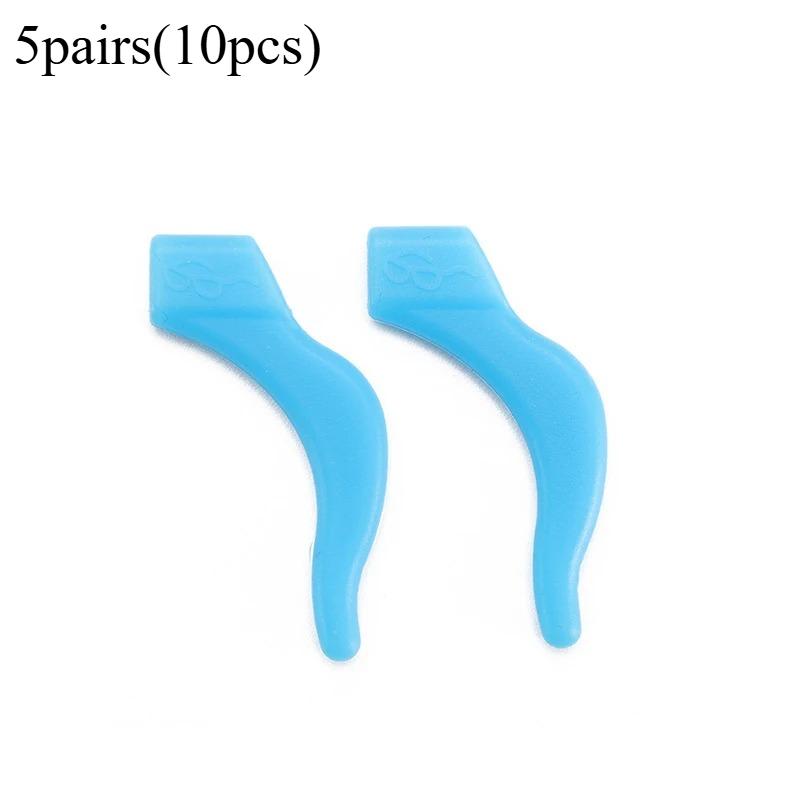10pcs(5pairs) Silicone Ear Hook Anti-slip Glasses Leg Ear Sleeve Fastener Sunglasses Accessories Grip Anti-fall Eyewear Holder