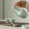 Vintage Chinese Wine Warmer Ceramic Wine Set for Home Liquor Serving