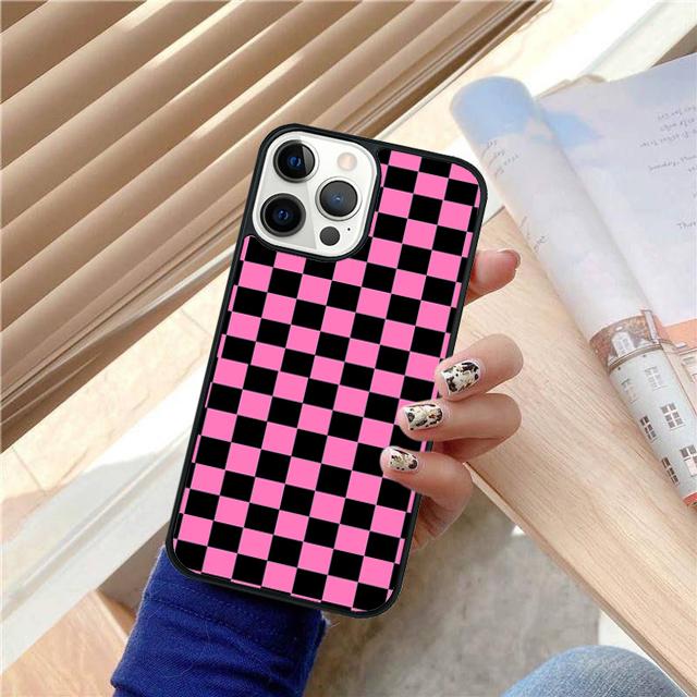 Клетка Шахматная Клетка Клетчатый Чехол для Телефона Для iPhone 17 Air 15 16 14 13 12 Pro Max 11 Pro Max Plus