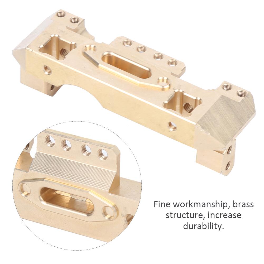 Brass Front Bumper Mount Servo Bracket Remote Control Model Accessory Fit for Traxxas TRX4 RC Car