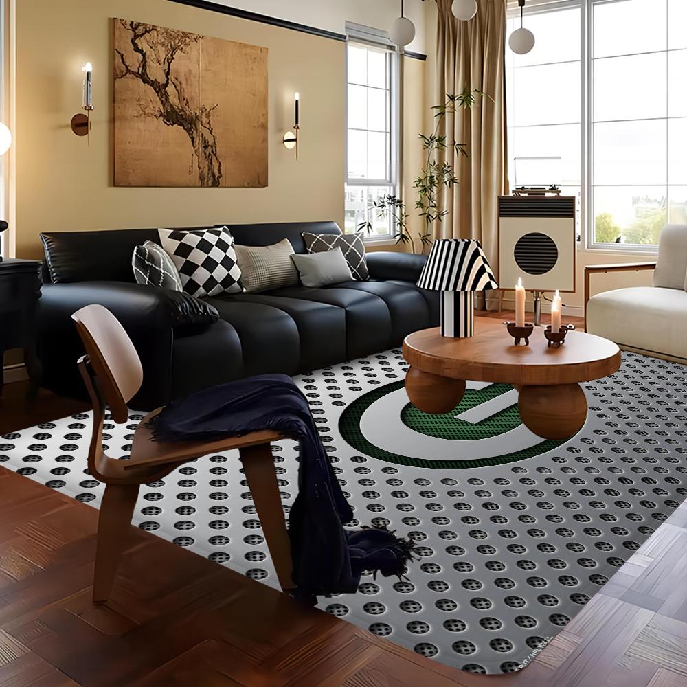 Зелёный Бэй Пэкерс Комнатные коврики Противоскользящие Впитывающие воду Длинный коврик-подушка Коврик для спальни Бытовые ковры