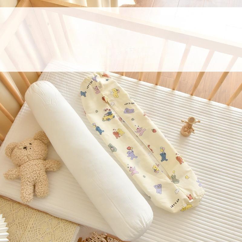 60 см Милые Мультяшные Бортики для Новорожденных Мягкий Хлопок Подушка для Комфорта Младенца Защита от Ударов Мягкий Столбик Подушка для Защиты Малыша