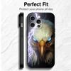 Крутой Мягкий Чехол для Телефона с Белоголовым Орлом для iPhone 16 16E 17 Air 15 Pro Max 14 Plus 13 Mini 11 12 7 Черная Задняя Панель