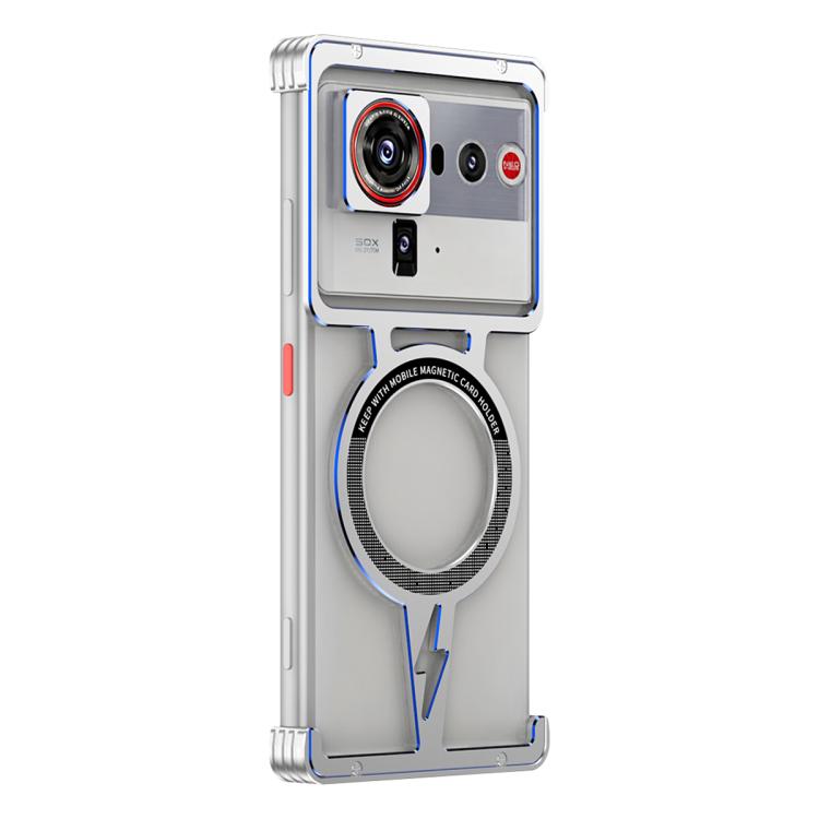 Hollow Borderless Magnetic MagSafe Aluminum Alloy Phone Case