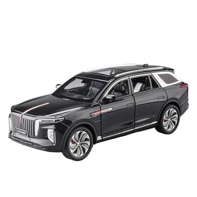 1/24 Hong Qi E-HS9 Полностью Электрический Большой Внедорожник Классическая Модель Автомобиля из Сплава Литье под Давлением Игрушка со Звуком и Светом Украшение для Транспортных Средств Игрушка для Мальчика