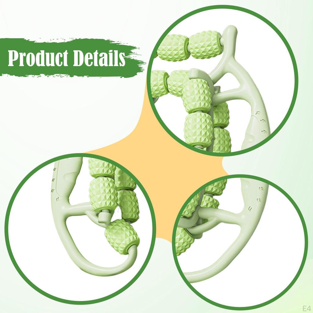 Massage Roller 23 Wheels Circular Leg Clamp Muscle Relaxer for Elbow Thighs Legs