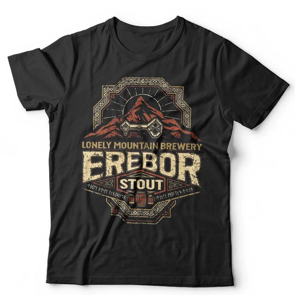 Футболка Erebor Stout Смешная Пародия Фильм Пиво Властелин Колец Ретро Винтаж Гном