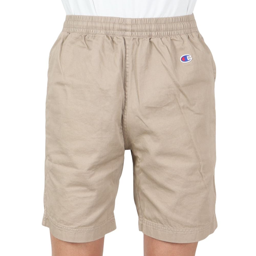 Champion Базовые хлопковые шорты с графическим логотипом L C3-X520 мужские 100%, бежевые,