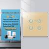 Умный WiFi+RF выключатель Zhengshang C4 Graffiti, стандарт ЕС, с голосовым управлением для Alexa и Google.