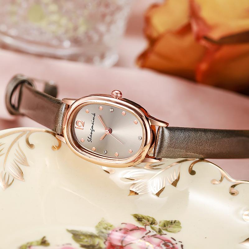 Модные дизайнерские овальные женские кварцевые часы, оригинальный образец, женские наручные часы, элегантные подарки, часы для женщин