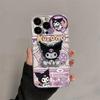 Милый чехол-держатель для телефона Kuromi Hello Kitty для Samsung A57 A56 A55 5G A54 A53 A17 A07 A36 A35 A26 A52 A34 A16 A15 A14 5G