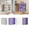 Dustproof Wall Display Case, Transparent PP Hanging Shelf, Ideal for Figurines.