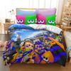 Popular Splatoon 2 3d Bedding Set Queen King Single Double Duvet Cover Set Pillowcase Children Cartoon Quilt/Blanket Cover Sets