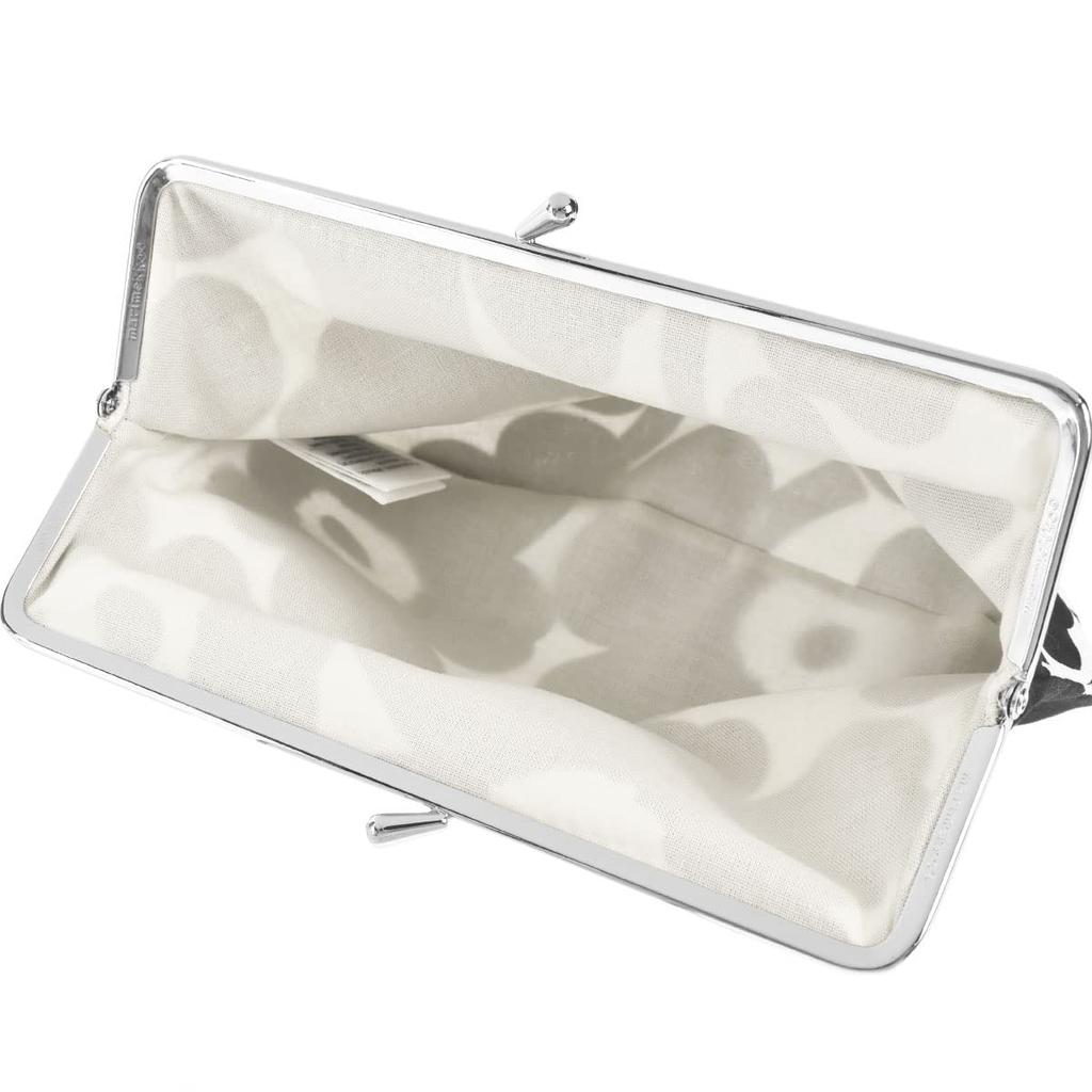 Косметичка Косметичка Unikko Застежка-кошелек Puolikas Kukkaro Мини Unikko 91497 190 Черный x Белый [Marimekko] Женская [Товар]