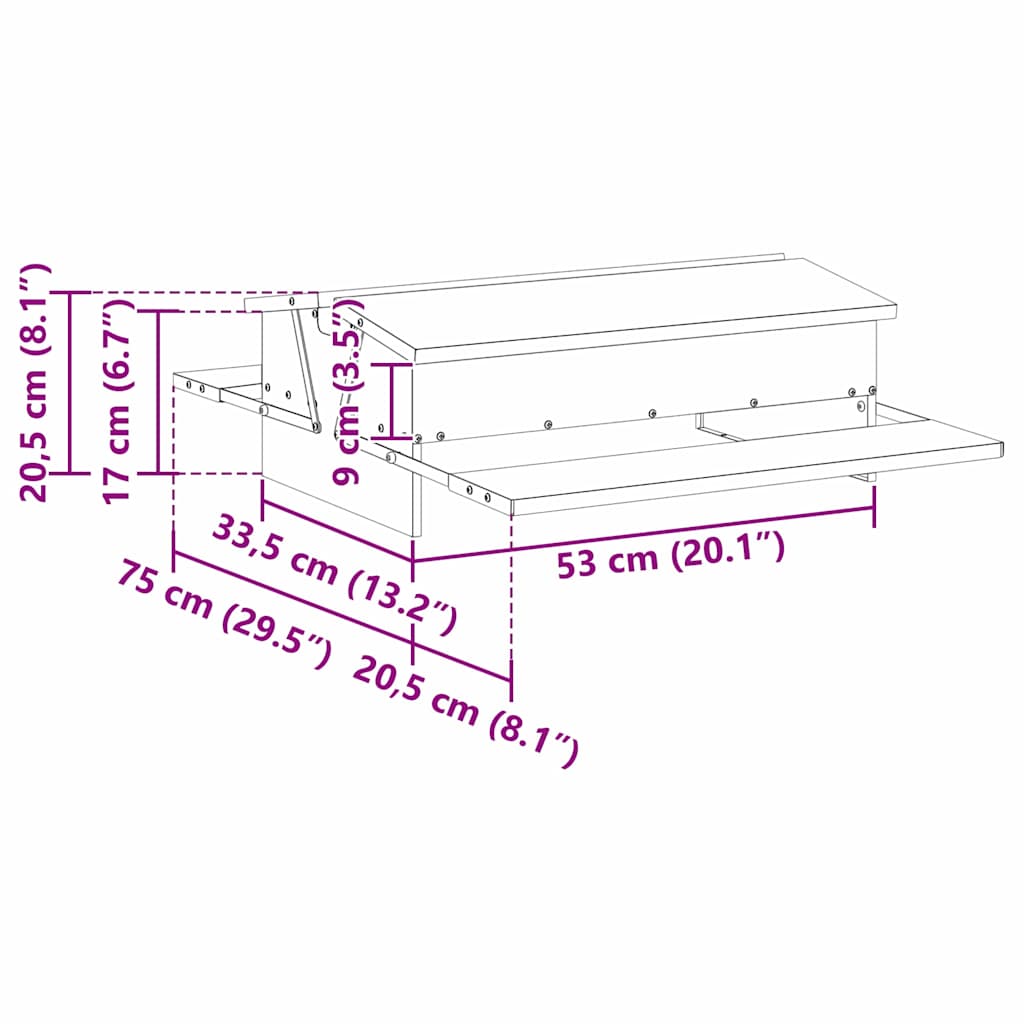 Chicken Treadle Feeder Black 75 x 53 x 20.5 cm Cold Rolled Steel