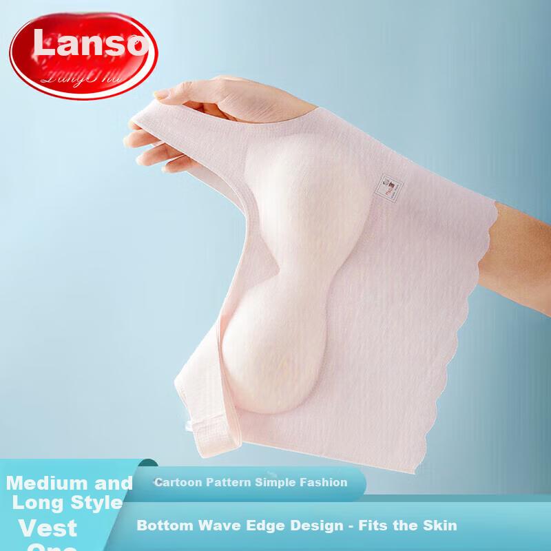 LangSha Girls' Underwear, Young Women's Camisole, Puberty Bra for Middle And High School Students, Comfortable And Seamless Sports Bra