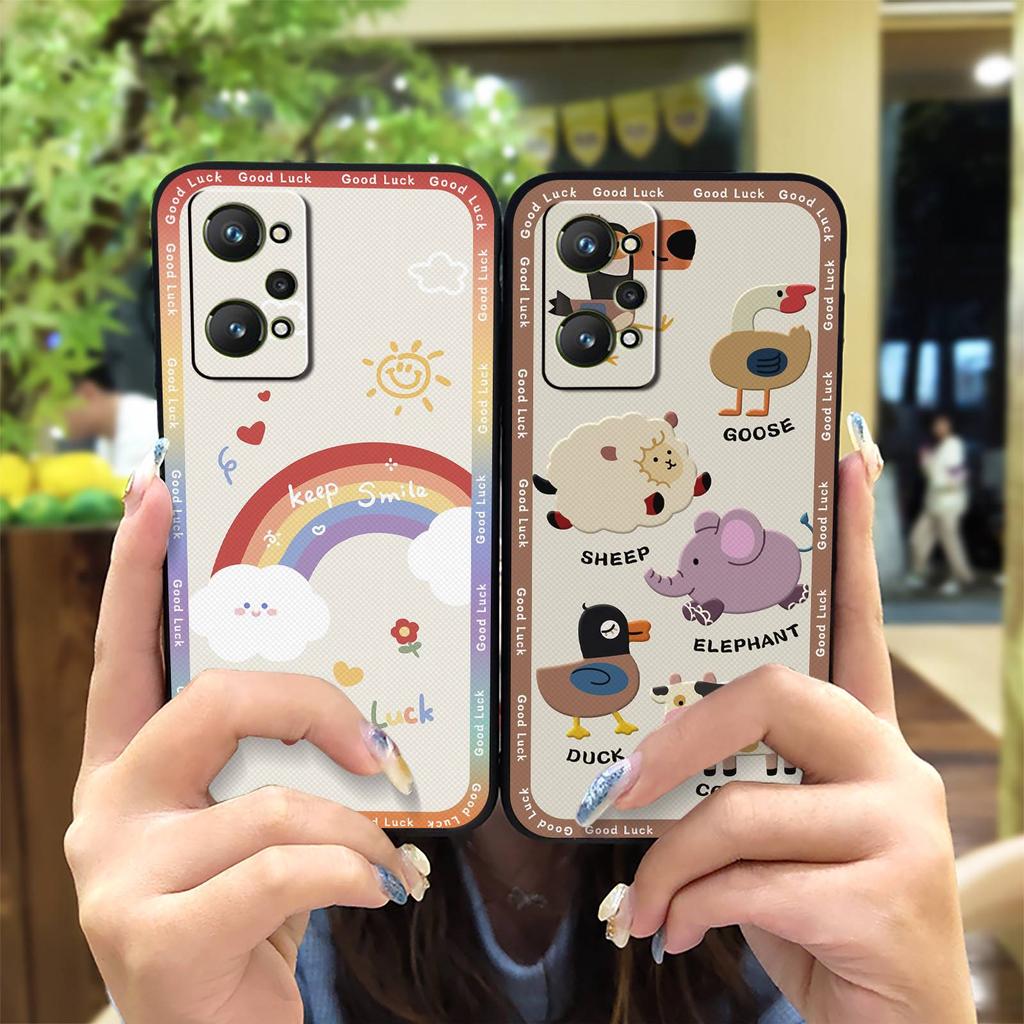 Мультяшный защитный чехол для телефона для OPPO Realme GT Neo2 5G/GT2/Q5 Pro/GT NEO3T Мягкий чехол Модный дизайн Милый силиконовый ТПУ