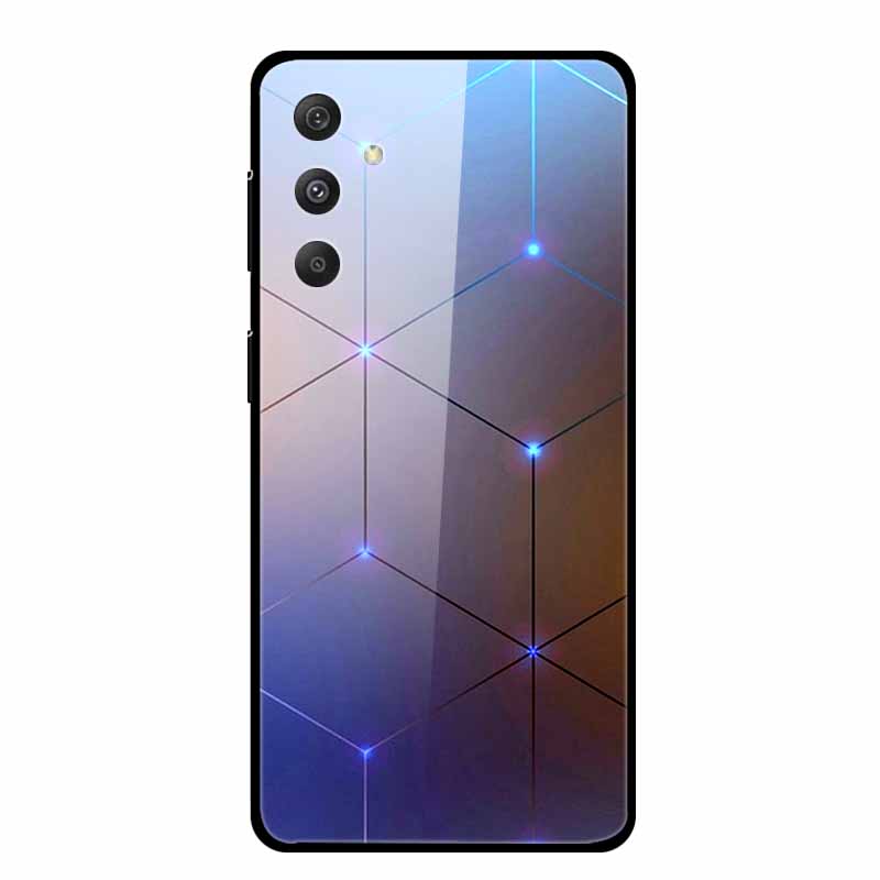 Tempered Glass Case For Samsung Galaxy A55 5G Glass Case Hard Back Cover Soft Bumper For Samsung A55 Case A 55 Phone Cover Coque