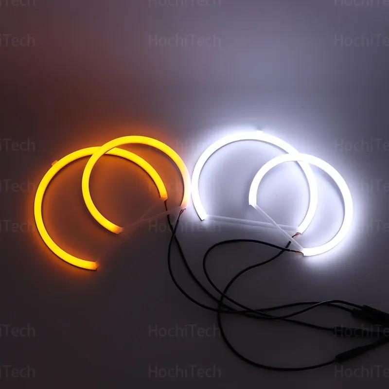 LED SMD Cotton Light Switchback Angel Eye Ring DRL Kit for BMW X5 E53 Facelift 2004 2005 2006