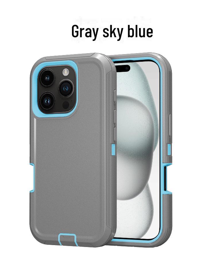 Чехол для телефона Apple 16 Pro Max Three-Proof Solid Color Anti Fall