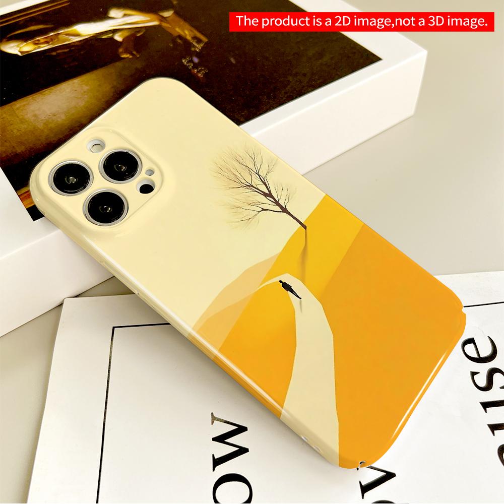 Solitary Path to the Bare Tree All inclusive film hard phone case, compatible with iPhone 18 Pro Max 17 16 15 14 13 12 11