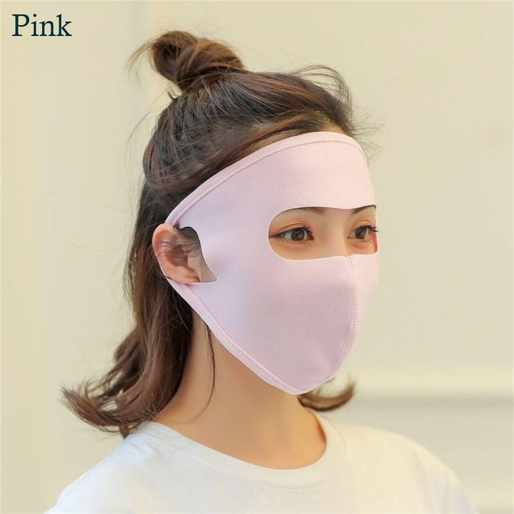 Ice Silk Солнцезащитная маска дышащая солнцезащитная маска для лица модная пылезащитная маска для женщин и девочек