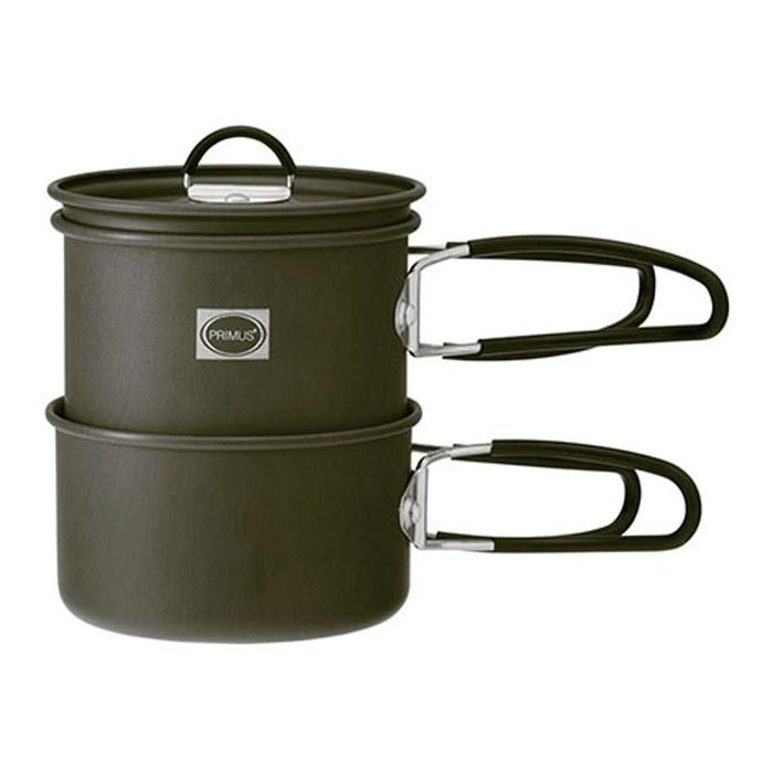 PRIMUS Easy Cook Mini Kit P-CK-K101 – Алюминиевая посуда 840 мл + 485 мл, Черный