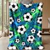 Soccer Ball Explosion Theme blanket Lightweight Warm Flannel Blanket Decorative Throw Blanket for Home Decoration