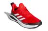 adidas FortaRun J Lace Беговые J Устойчивые к истиранию Низкие Спортивные Повседневные Кроссовки Красно-Черные Детские GY2745