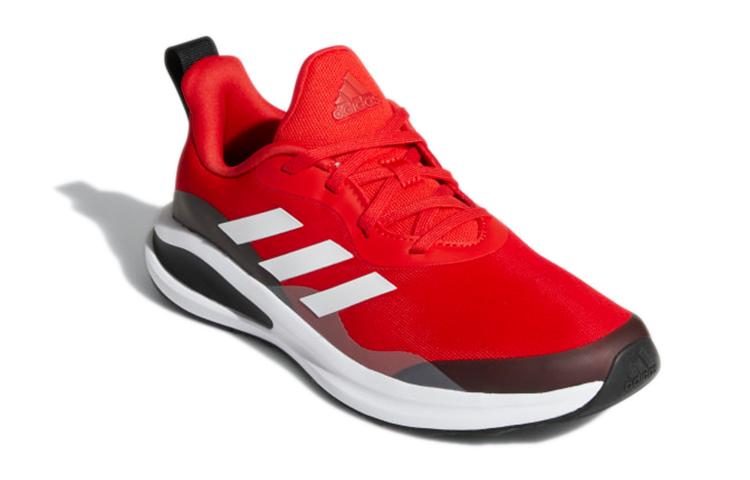 adidas FortaRun J Lace Беговые J Устойчивые к истиранию Низкие Спортивные Повседневные Кроссовки Красно-Черные Детские GY2745