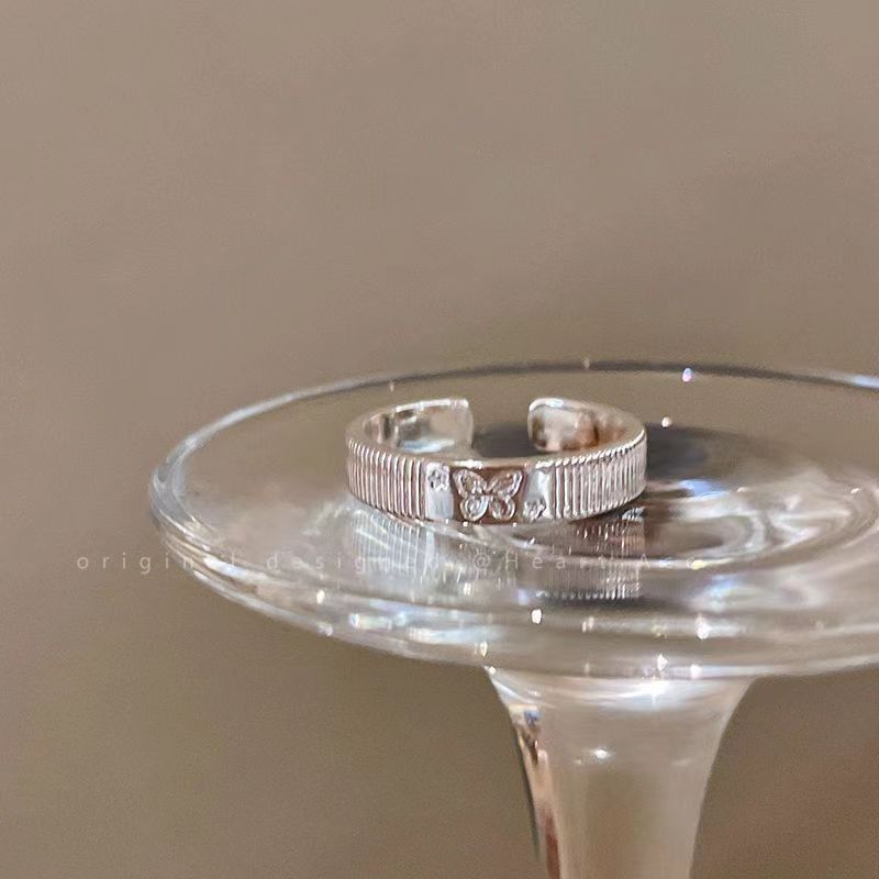 Минималистичное кольцо-бантик, женское, летнее, легкое, роскошное, высококачественное, кольцо с элементом на указательном пальце, кольцо с дизайном «холодный ветер»