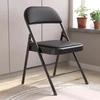 Portable Folding Chair for Home, Office, Training, Wedding, Concert, Multi Purpose Minimalist Folding Chair, Black