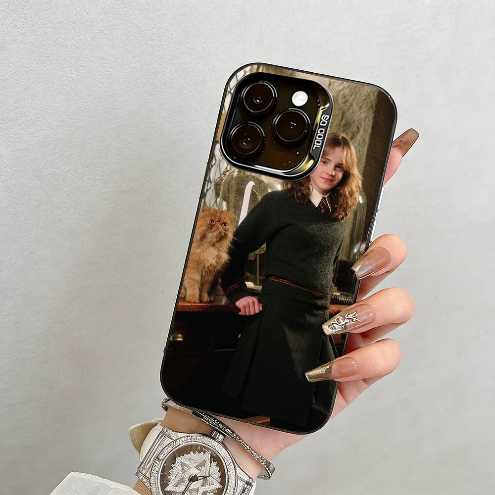 Emma Watson Phone Case For iPhone 17,16,15,14,13,12,11 Plus,Pro Max,XS,Colorful Silver Phone case Funda Cover