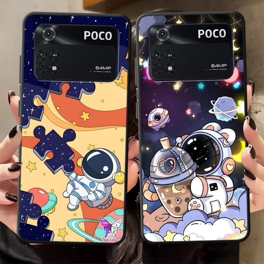 Мультяшный чехол-астронавт для Xiaomi Poco F8 X3 X4 X5 X7 Pro F3 C71 M5 F1 C50 M3 M4 M7 C75 C61 Funda Чехол для телефона
