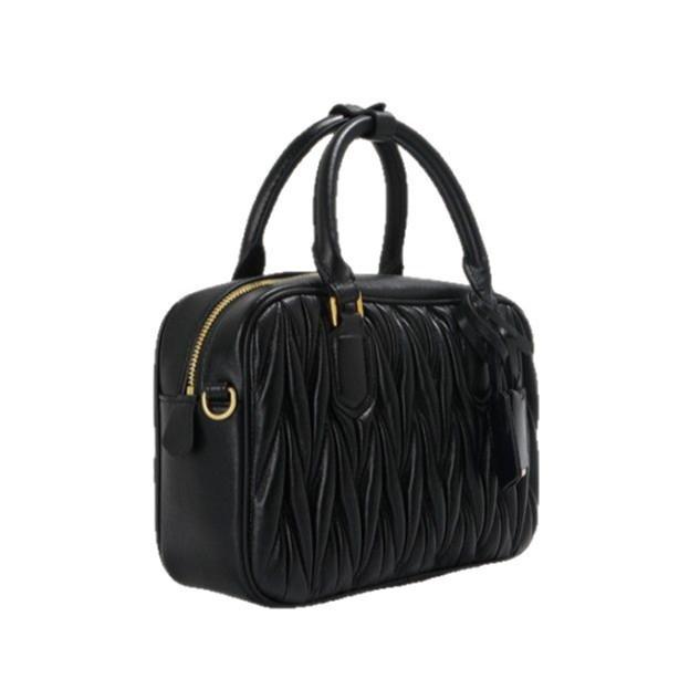 Новая плиссированная мини-сумка для боулинга из овчины, сумка Boston, переносная сумка-подушка, высококачественная сумка через плечо для женщин