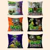 Game P-plant Vs Z-zombiee Cushion Cover 30x50 Polyester Sofa Cushions Decorative Throw Pillows Home Decoration Pillowcover