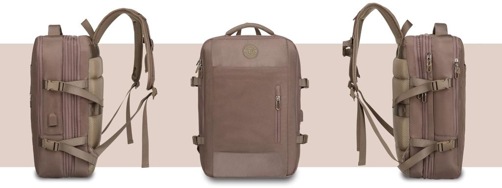 PTN 24421-5081 Beige Travel Backpack