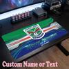 Wigan Warriors Customized Name Text Mouse Pad, Large Desk Mouse Mat Personalized Home Office Present