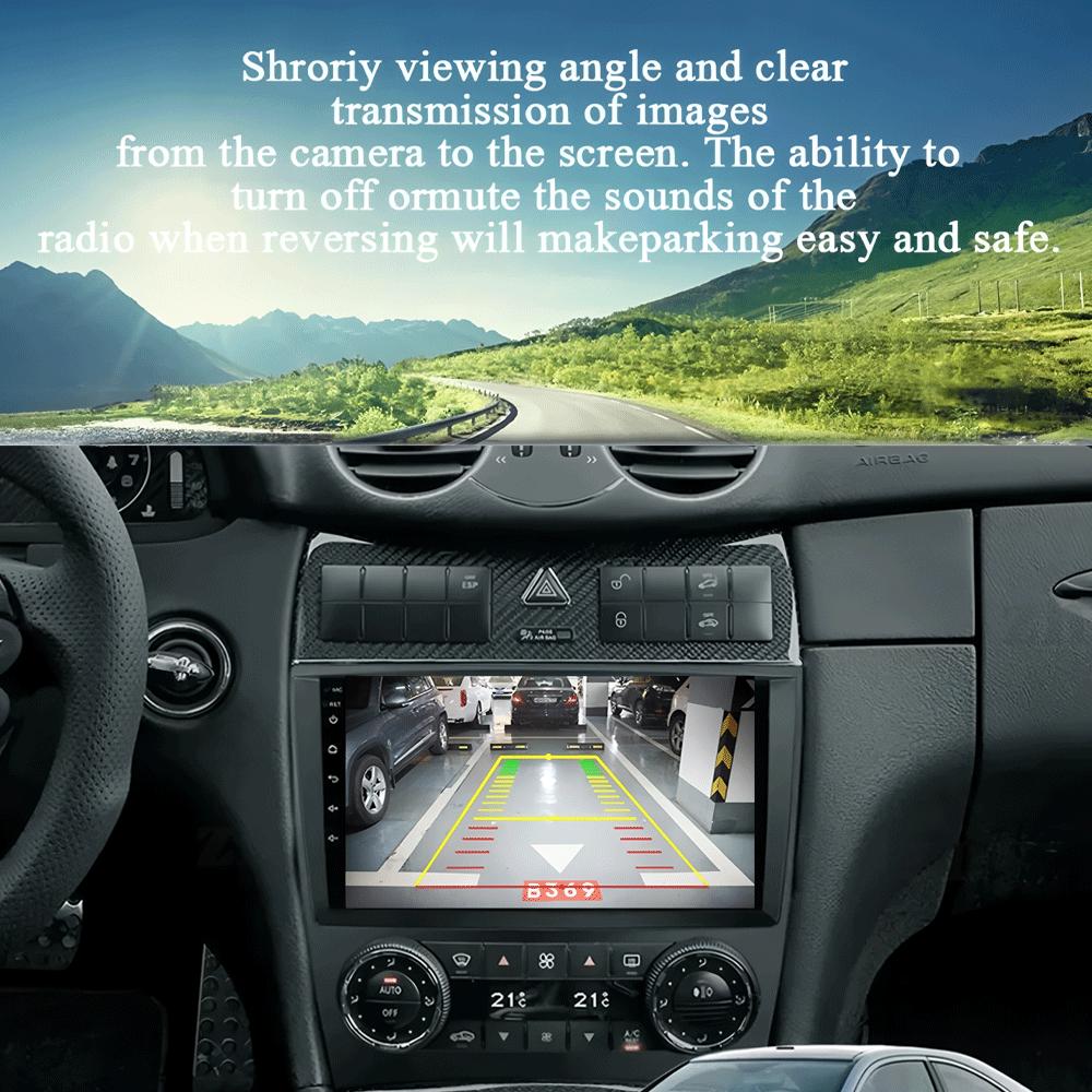 Для Mercedes/Benz/CLK/W203/W209/W219 W169 A160 C180 C200 GPS Навигация Видеоплеер Автомагнитола 8+128ГБ Android 14 Авто Видео