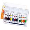 Набор из 12 тюбиков гуаши с кисточкой для начинающих художников, взрослых и детей, портативная гуашевая краска 5 мл/тюбик